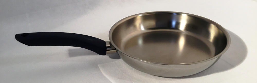 Sitram braadpan 24 cm steel blauw